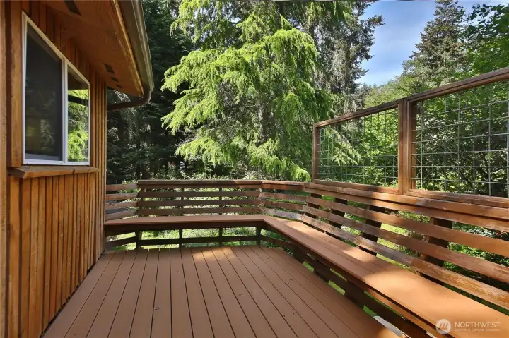 Enjoy the tranquility of surrounding nature just outside your door.