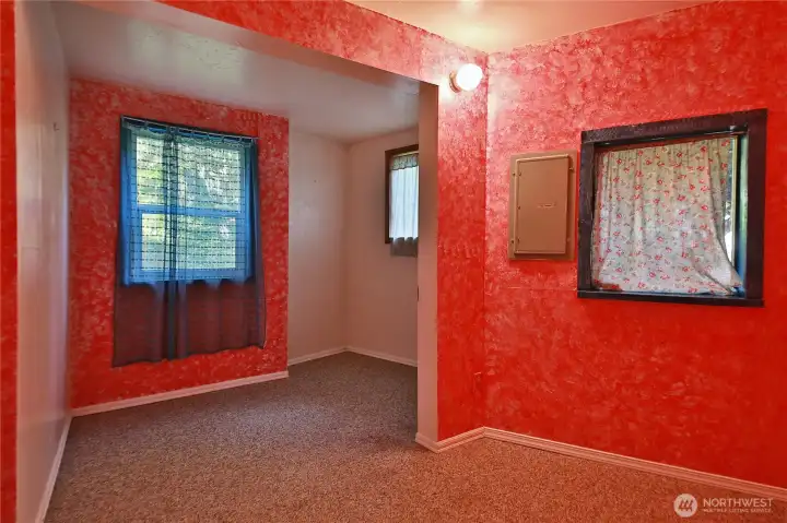 There is a bonus flexible space on the lower level that could be an office or sitting room.