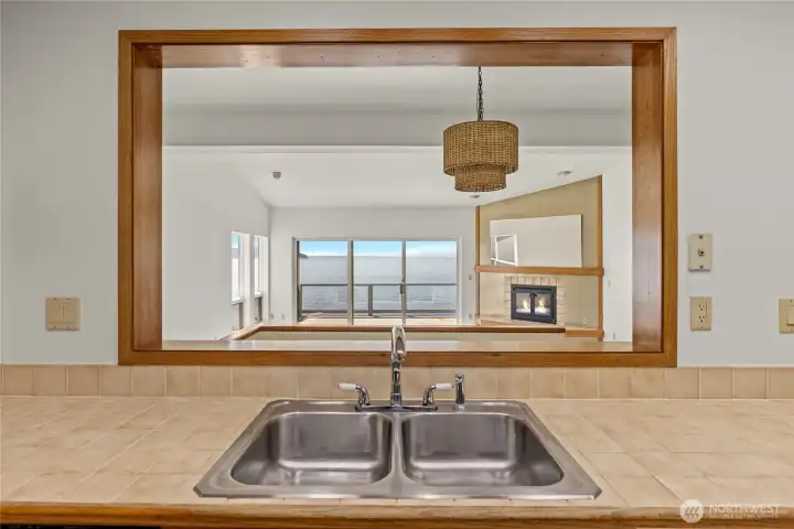 Check out the view from the kitchen!