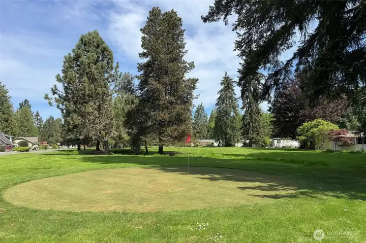 Golf Course across the street