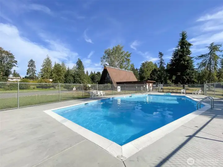 Clubhouse with seasonal outdoor pool