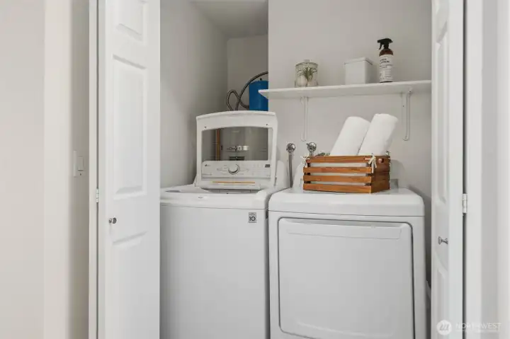 Upstairs laundry.