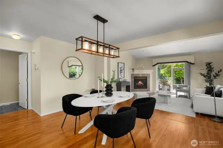 Dedicated dining room great for entertaining Dedicated dining room great for entertaining