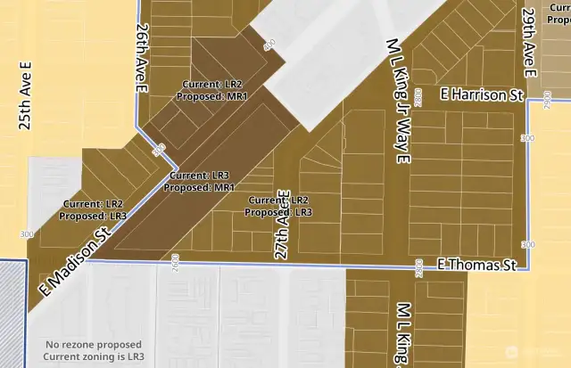 ONE SEATTLE PLAN CHANGING LOT ZONING TO LR3
