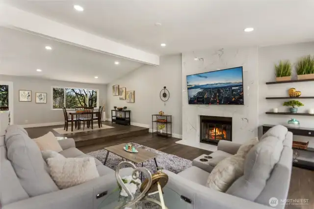 Abundant of natural light flows through the house!