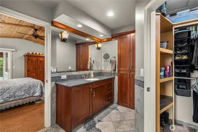 Bath to bedroom