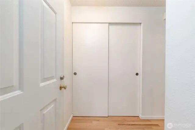 Front entry closet