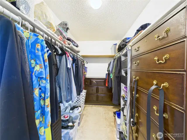 Primary walk-in closet