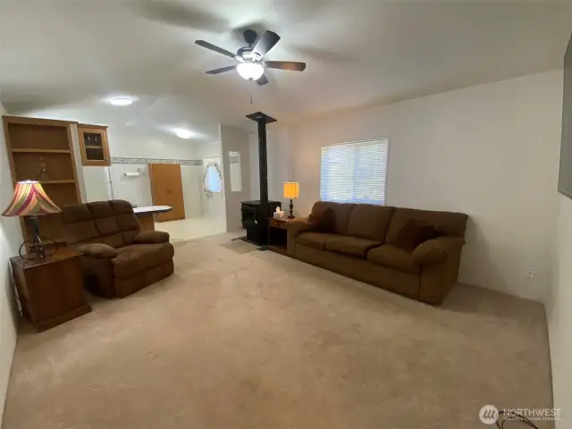 Spacious family room