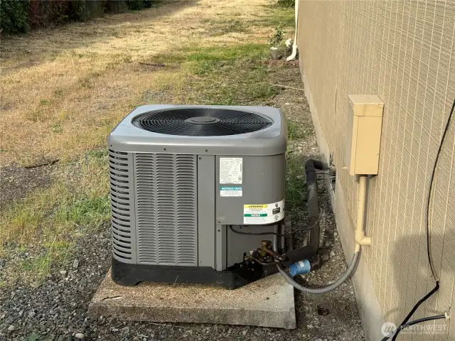 updated heat pump, just serviced and newly charged