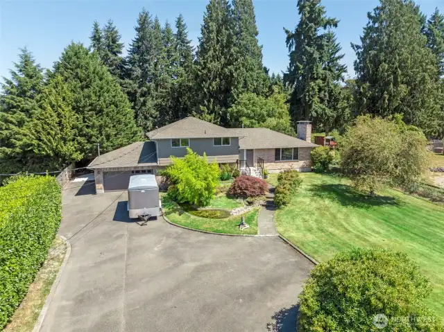 Nicely set on the lot-1.61 acres!