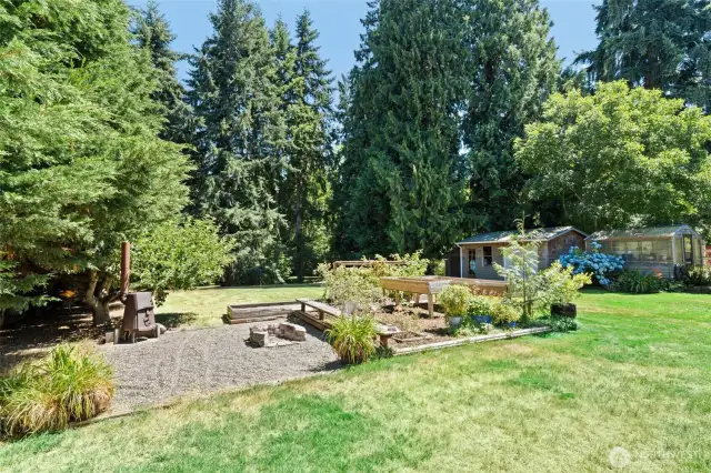 Waist high irrigated garden beds