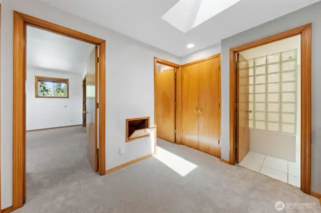 Upstairs foyer and chute!!!