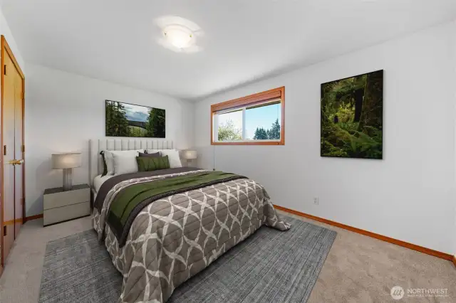 One of 3 bedrooms~