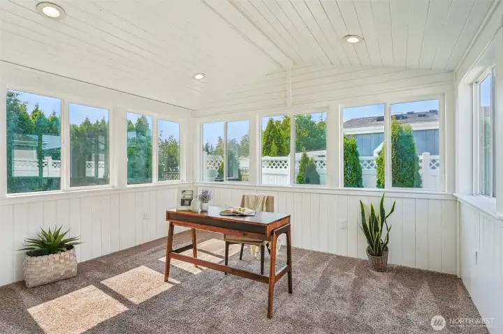 This bonus room is bathed in so much light! Imagine turning it into a home office, a craft room, an exercise space, a relaxing den, or anything else that sparks your imagination!