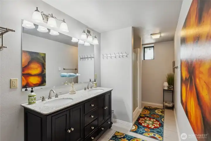 Downstairs guest bathroom.