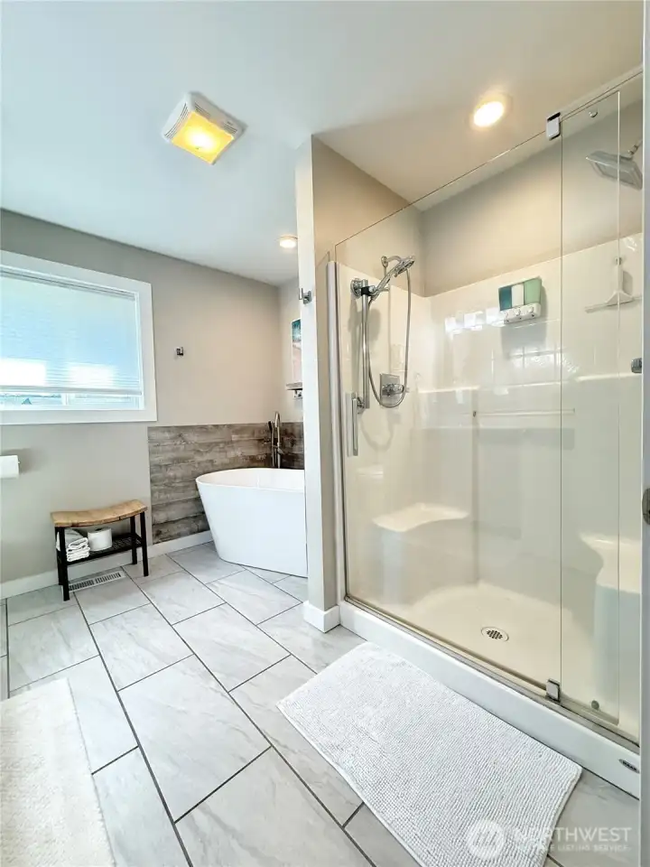 Luxury private bath off the primary