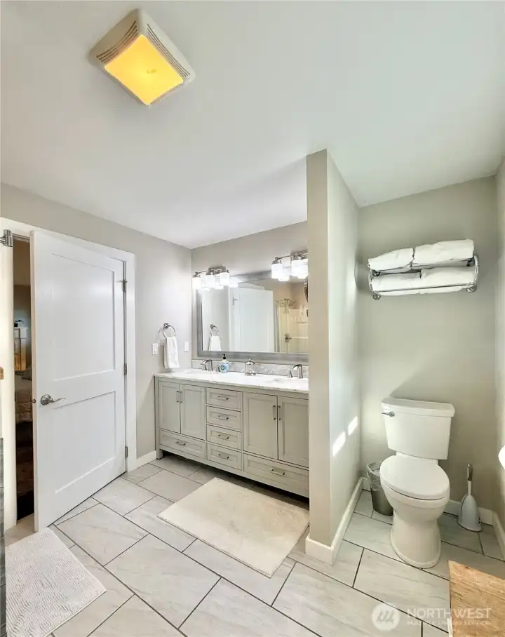 Luxury private bath off the primary
