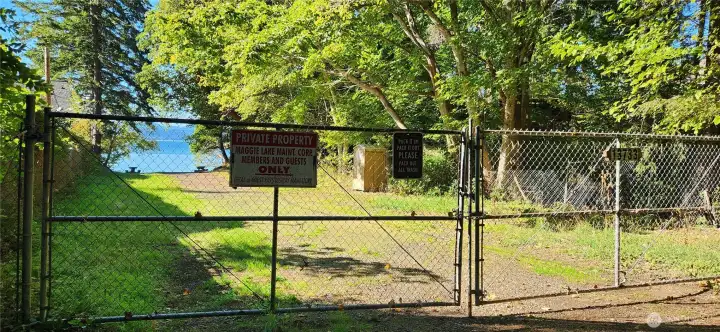 Gated Access to Hood Canal as part of the Maggie Lake Community property