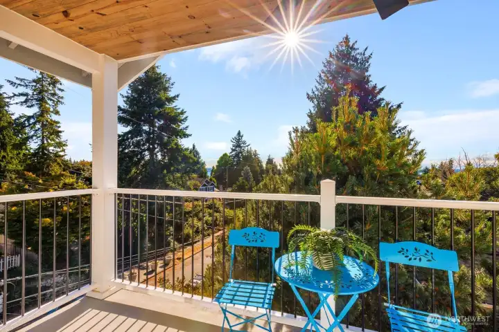 Views of Puget Sound and the Olympics