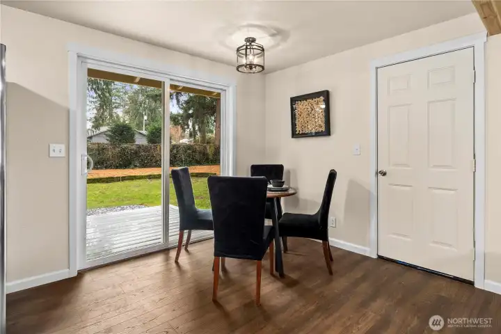 Open dining area perfect for gatherings and casual meals