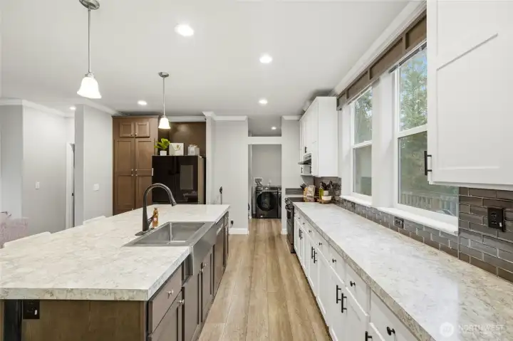 Abundant prep space makes cooking and entertaining effortless.