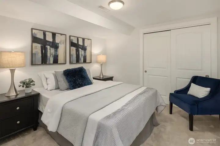 Lower level bedroom.