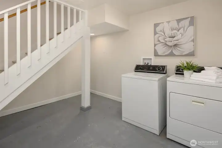 Laundry located on lower level.