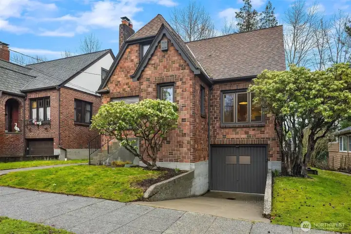 Garage and driveway parking.