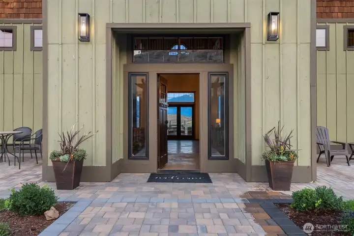 Welcoming entry beckons you into the home