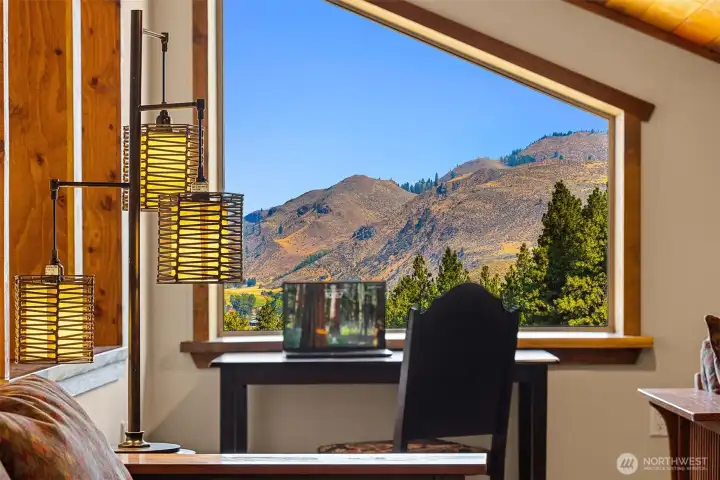 There's a writing desk in the Upstairs multi-purpose Bunk Room to pen your next novel