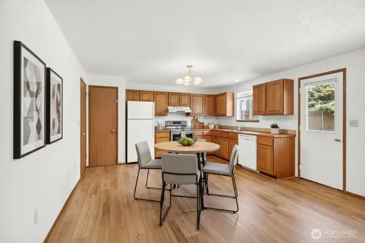Virtually staged kitchen Virtually staged kitchen