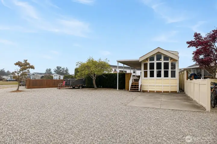 large gravel driveway offering plenty of parking large gravel driveway offering plenty of parking