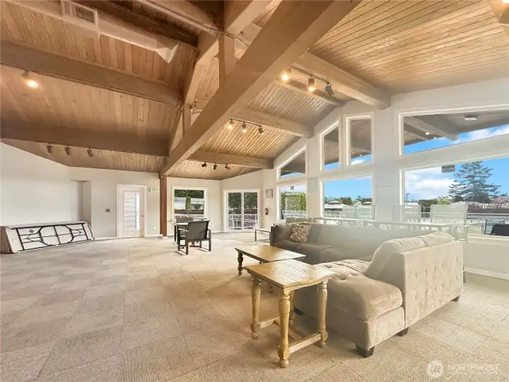 Clubhouse main dining area & Lounge.
