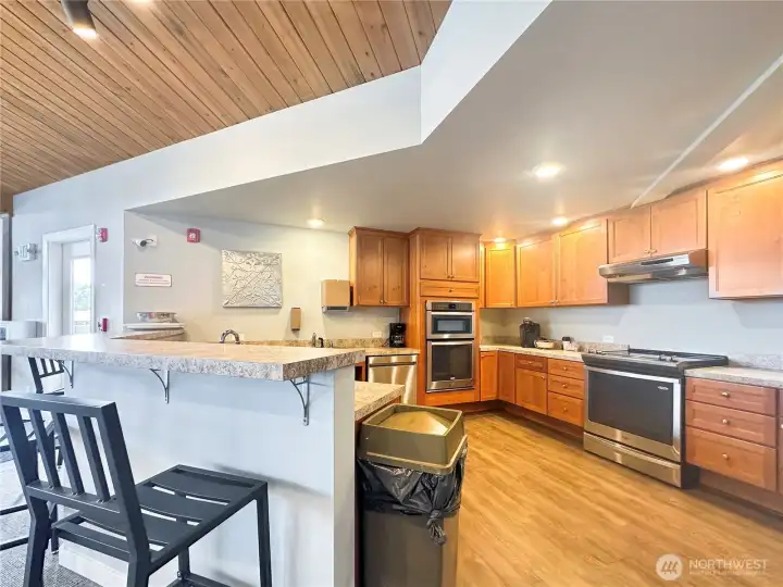 Clubhouse kitchen is equiped with everything you need to host your next gathering!