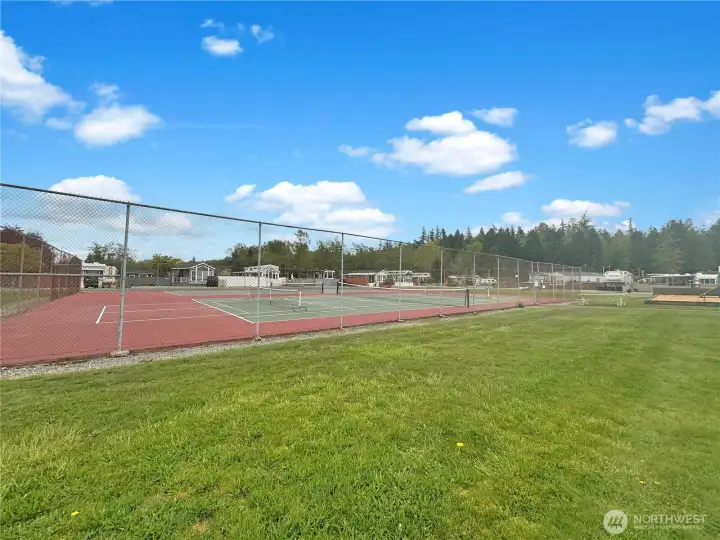 Tennis and Pickleball courts.