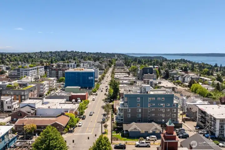 The West Seattle Junction shopping district The West Seattle Junction shopping district