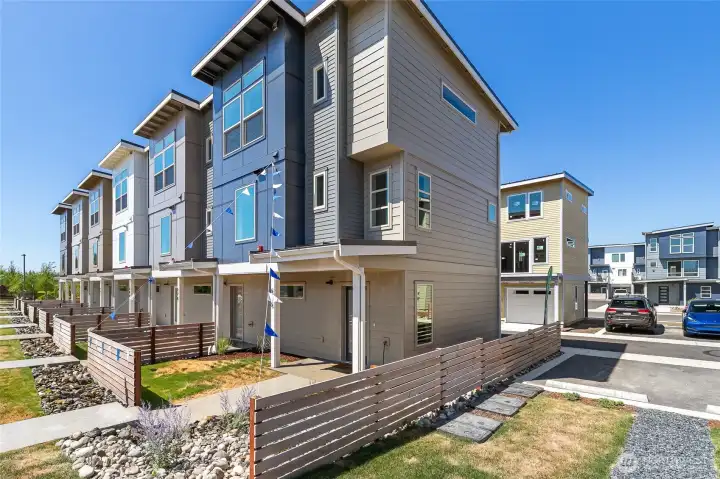 This is an end unit which provides more privacy and additional windows
