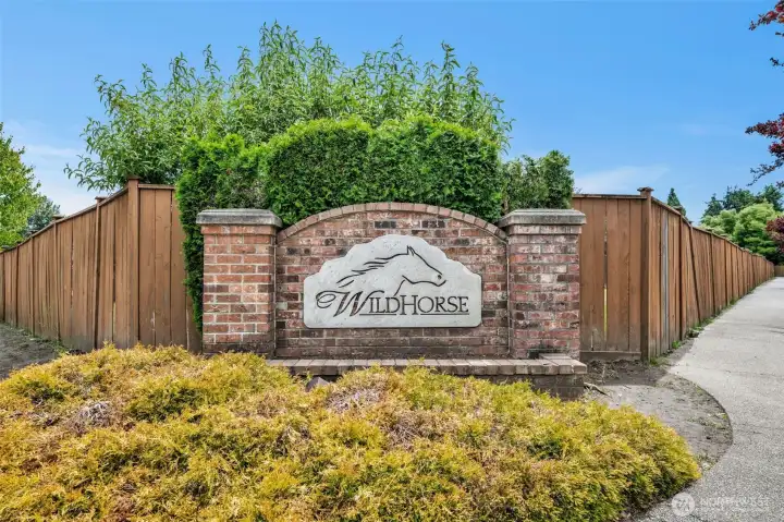 Welcome to the desirable gated Wildhorse community, known for its beautifully maintained homes, neighborhood park, sports court, and RV parking.