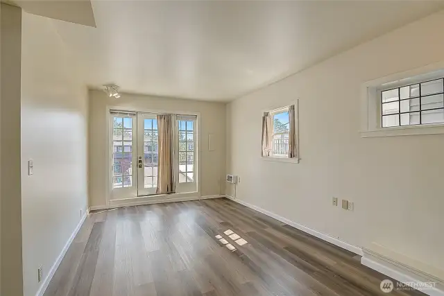 Lower unit living room view