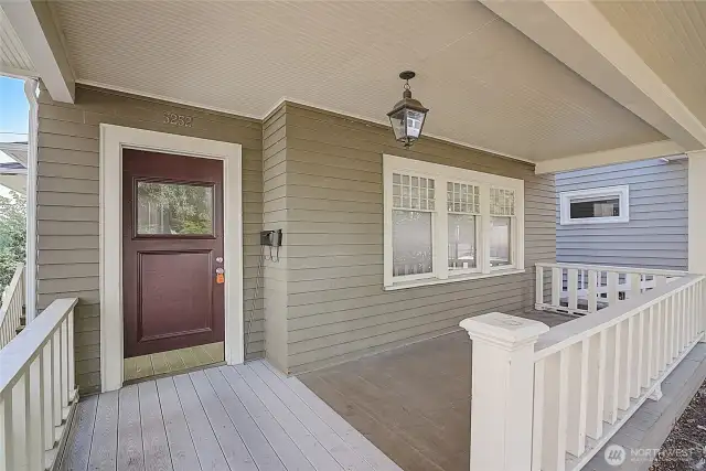 Main Entry with a charming front porch