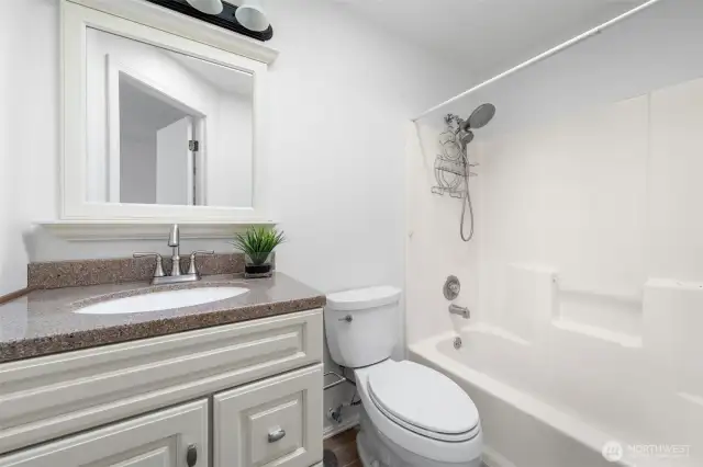 Primary with full bathroom.