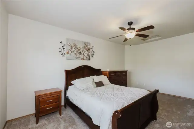 The primary suite will accommodate much larger bedroom furniture.