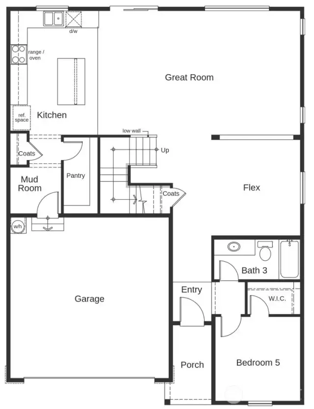 floorplan drawing for illustrative purposes only