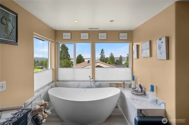 Beautiful custom bath tub.