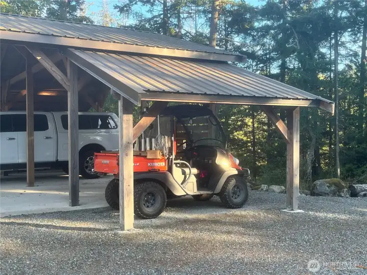 ATV is great to zip between the house and the shop/barn.