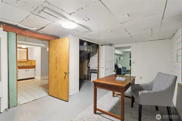Extra bonus space on lower level, could be used for office, gym, recroom? you decide!