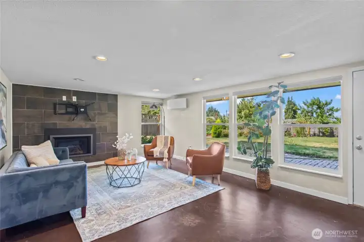 Lower level family room