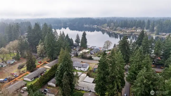 Nearby lakes on both sides of the house!