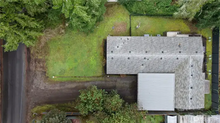 Top down look of the house.
